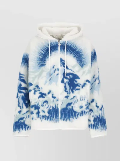 CASABLANCA WOMEN'S HOODED SWEATSHIRT GRAPHIC PRINT