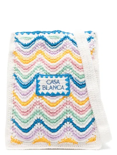 Casablanca Mini Gradient Wave Crochet Crossbody Bag In Multiple Colors