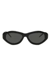 Casablanca Oval Sunglasses With Monogram Plaque