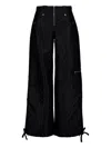 Casablanca Women Pants With Monogram Tie Detail In Black