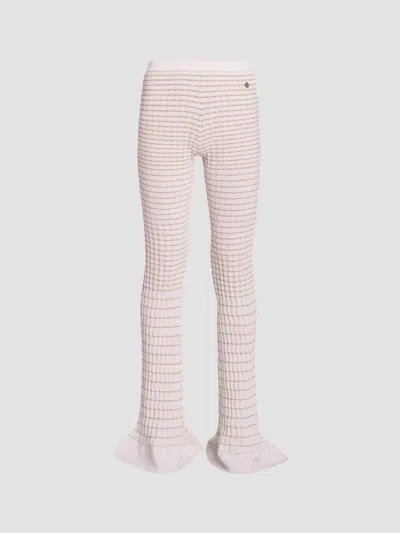 Casablanca Women's Pleated Mosaic Pants In Multi
