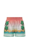 Casablanca Short Pants With Silk Graphic Print