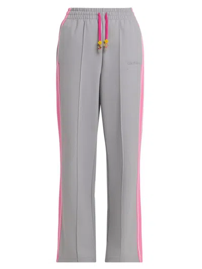 Casablanca Women's Striped Punto Pintuck Joggers In Gray