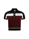 Casablanca Women Striped Short-sleeve Polo Shirt In Brown