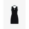 Casablanca Hippie Style Tennis Dress In Black