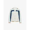 Casablanca Womens Crochet Tennis Striped Cotton-knit Jacket In Tennis Stripe