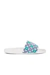 Casablanca Womens Embroidered Terry Slider In Monogram