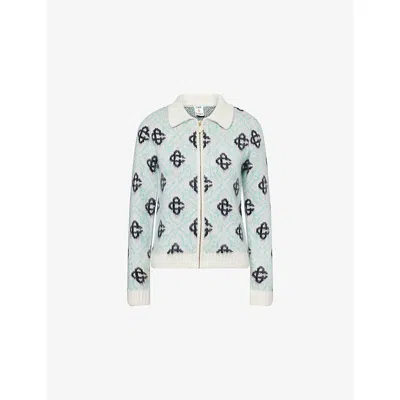 Casablanca Merino Wool Sweater In Blue