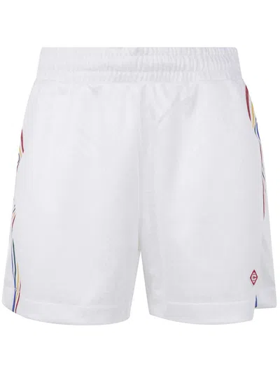 Casablanca Womens Oversize Football Shorts Clothing In Neutral