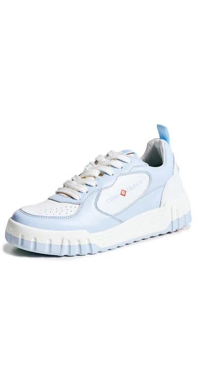 Casablanca Womens Pastel Court Sneakers Pale Blue