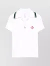 Casablanca Women Ribbed Collar Shirt In White