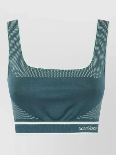 Casablanca Womens Seamless Bralette Square Neckline In Green