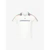 Casablanca Dynamic Logo Jacquard Football T-shirt In White