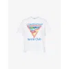 Casablanca Womens White Tennis Club Printed Cotton-jersey T-shirt In White