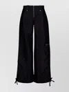 Casablanca Women Pants With Monogram Tie Detail In Black