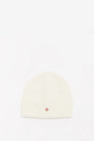 Casablanca Wool Beanie In Neutral