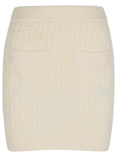 CASABLANCA CASABLANCA WOOL BLEND MINISKIRT