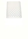 Casablanca Midi Length Skirt Logo Pattern In White