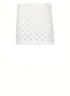 Casablanca Midi Length Skirt Logo Pattern In White