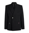 Casablanca Double-breasted Embellished Jacket In Black
