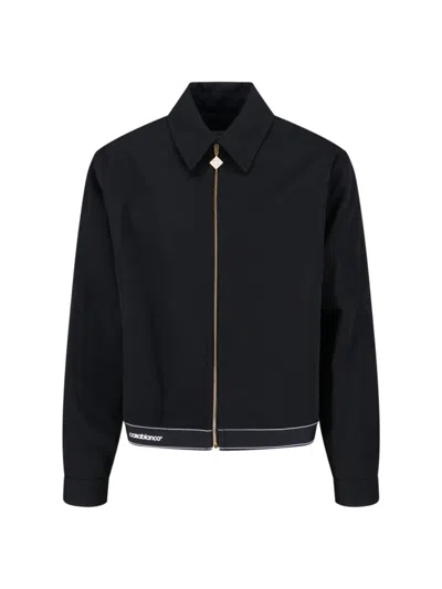 CASABLANCA WOOL JACKET - BLACK