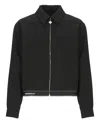 Casablanca Tailored Wool Jacket With Contrasting Logo In Black