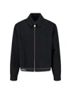 Casablanca Tailored Wool Jacket With Contrasting Logo In Black