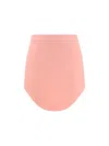 Casablanca Wool Mini Skirt In Pink