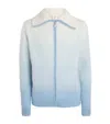 Casablanca Wool-mohair-blend Gradient Jacket In Blue