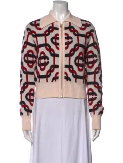 Pre-owned Casablanca Wool Patterned Sweater In Multicolor