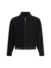 Casablanca Tailored Wool Jacket With Contrasting Logo In Black