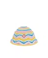 Casablanca Bucket Crochet Hat In White