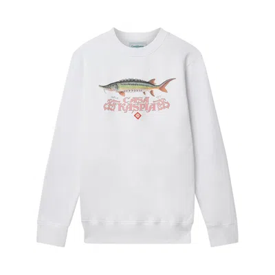 Pre-owned Casablanca X Caviar Kaspia Casa Kaspia Sweatshirt 'optic White'