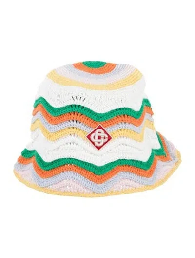 Pre-owned Casablanca X Potn Crochet Hat Wave W/tags In White