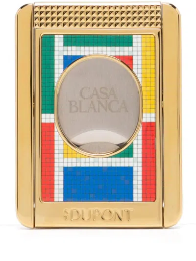 Casablanca X S.t.dupont Cigar Cutter In Gold