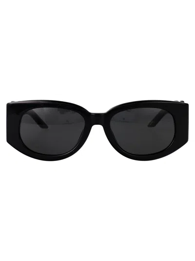 Casablanca /yellow Gold/solid Grey Acetate Sunglasses