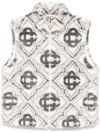 Casablanca Zip Fastening Gilet In Grey