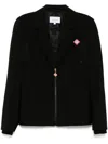 Casablanca Zip Up Sports Tailoring Jacket In Black