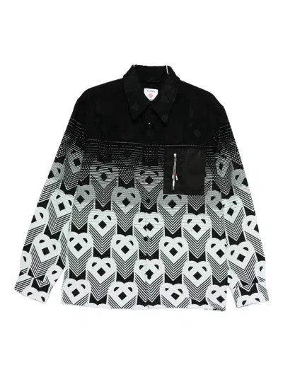 Casablanca Zip-pocket Shirt Jacket In Black