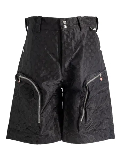 Casablanca Zip Shorts In Black