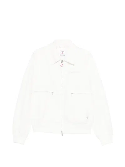 Casablanca Zip-up Jacket In White