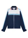 Casablanca Ribbed Collar Side Pockets Track Jacket In Blue