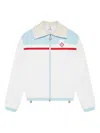 Casablanca Logo Patch Casual Jacket In White