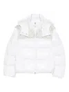 Casablanca Zip-up Ski Puffer Jacket In White