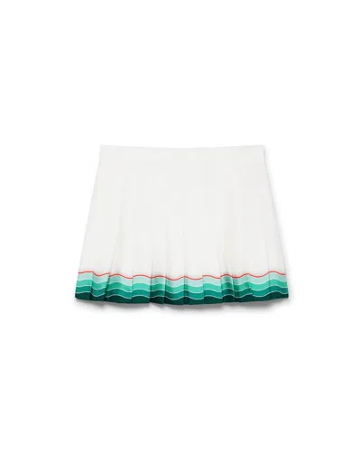 Casablanca Zip-up Skirt In White