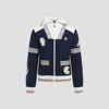 Casablanca Zip-up Sweatshirt In Navy