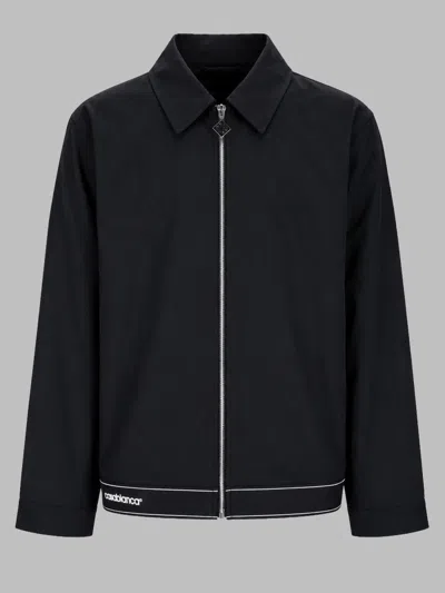 Casablanca Zip-front Overshirt Jacket In Black