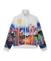 Casablanca Midnight Acropolis Windbreaker In Multicolor