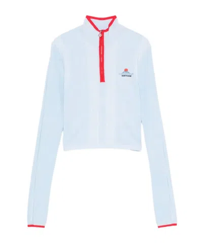 CASABLANCA ZIPPERED LONG-SLEEVE SWEATSHIRT