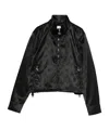 Casablanca Zippered Long-sleeved Casual Jacket In Black